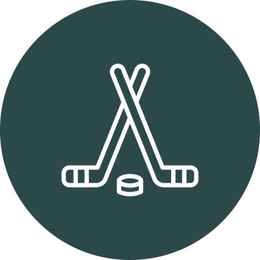 İllüstrasyon hokey çubuğu simgesi