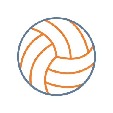 İzole voleybol topu simgesi. Vektör çizim tasarım