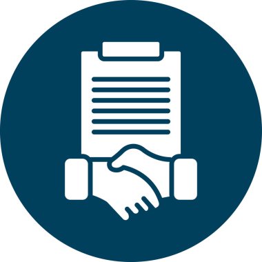 Anlaşma simge vektör çizim