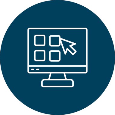 seo modern simgesinin vektör illüstrasyonu