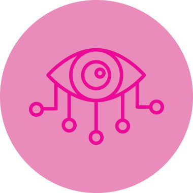 Göz. Web simgesi basit illüstrasyon