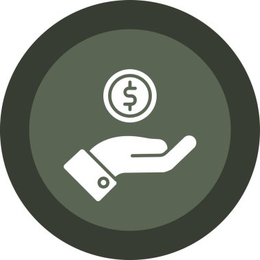 para düz yuvarlak vektör simgesi