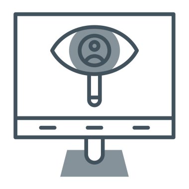 Göz simgesi tasarımı vektör çizimi