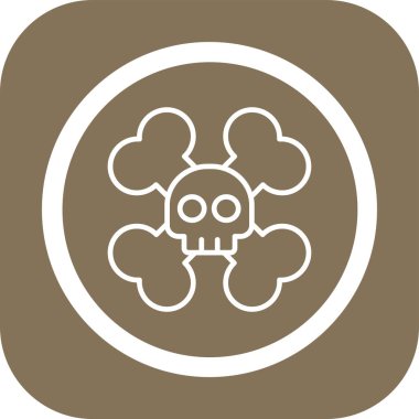 kafatası simgesi modaya uygun arka planda