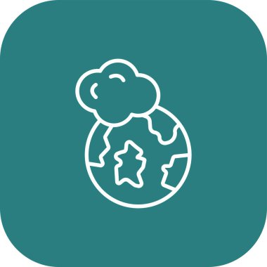 Tek ağaç simgesinin vektör illüstrasyonu