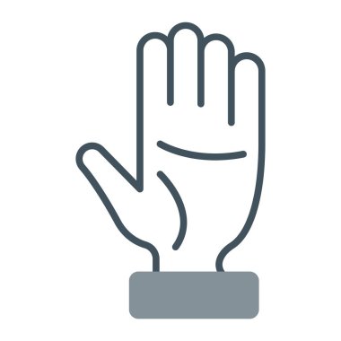 El hareketi simgesi ana hat biçiminde