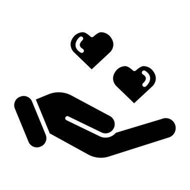Bir aşk simgesinin vektör illüstrasyonu