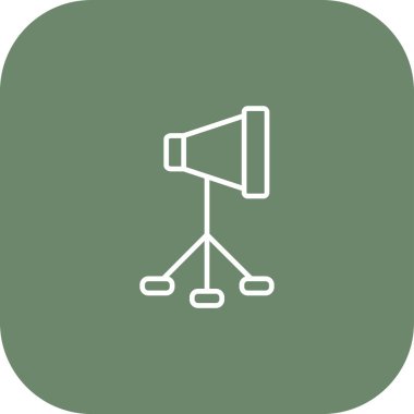 Bir hoparlörün vektör simgesi çizimi