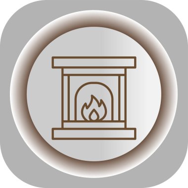 Eşsiz ateş vektörü simgesi