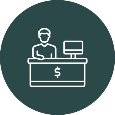 İş simgesinin vektör illüstrasyonu