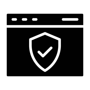 kalkan ikon vektör illüstrasyonu