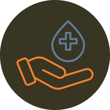 Moda tarzında izole edilmiş su damlası simgesi