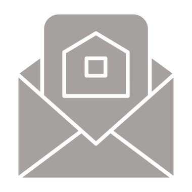 posta zarfı simgesi, vektör illüstrasyonu