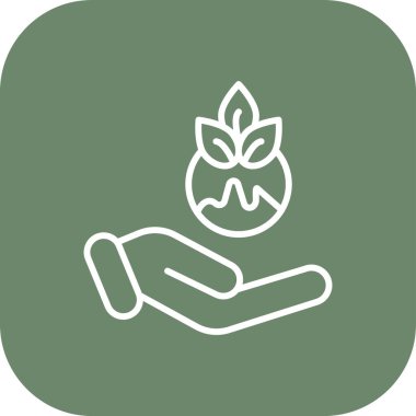 bitki simgesi vektör illüstrasyonu