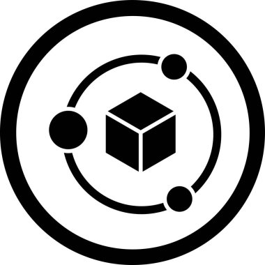 Kutu. Web simgesi basit illüstrasyon