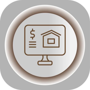 gerçek ev simgesi kabartma tasarımı