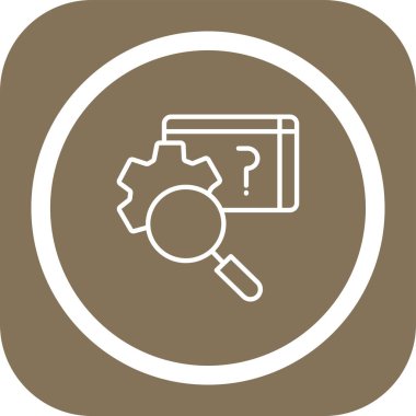 Kolayca değiştirebilen ya da düzenleyebilen arama motoru vektörü simgesi