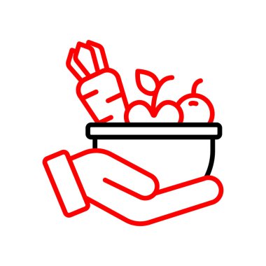 Yerleştirme için çizgi renk simgesi.