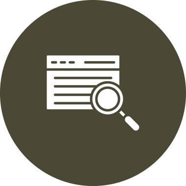 Büyüteç vektör simgesi modern illüstrasyon