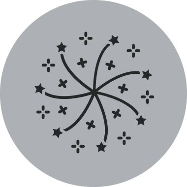 Bir yıldız simgesinin vektör illüstrasyonu