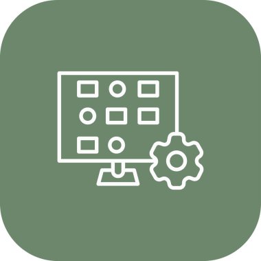 seo modern simgesinin vektör illüstrasyonu