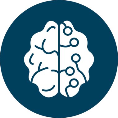 Beyin. Web simgesi basit tasarım