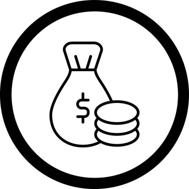 Dolar simgesi vektör illüstrasyonu