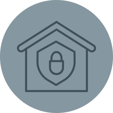 Ev modern simgesinin vektör illüstrasyonu