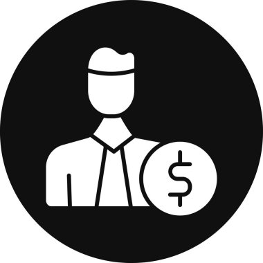 Dolar simgesi vektör illüstrasyonu