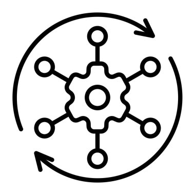 ağ paylaşım simgesi çizimi