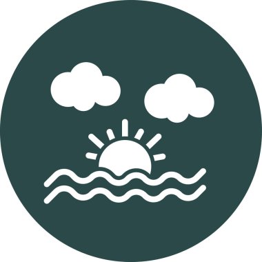 Hava durumu ikonu. vektör illüstrasyonu