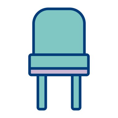 kanepe ikonu vektör illüstrasyonu