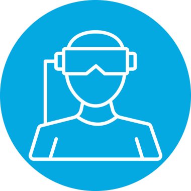 Vr. Web simgesi basit illüstrasyon