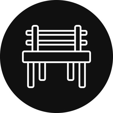 Bank park bank ikonu dış hatlar tarzında