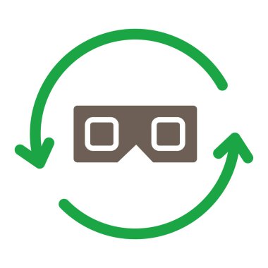 gözlük ikonu vektör illüstrasyonu