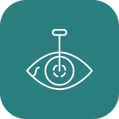 Göz simgesi soyut arkaplan grubunda izole edildi