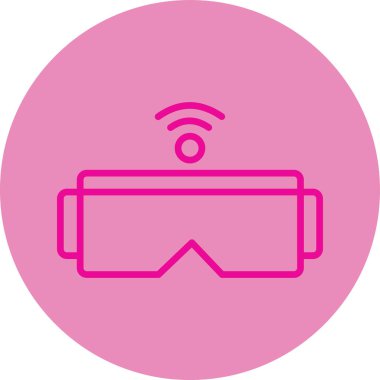 Gözlük. Web simgesi basit illüstrasyon