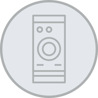 Mikrodalga simgesi, vektör illüstrasyonu