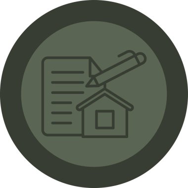 Bir ev simgesinin vektör illüstrasyonu