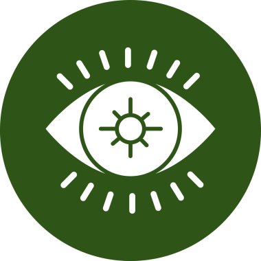 Göz. Web simgesi basit illüstrasyon