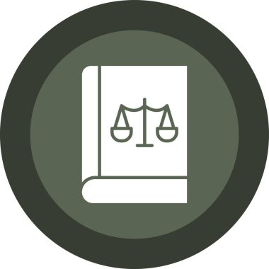 Adalet simgesi, vektör illüstrasyonu