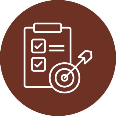 kontrol listesi simgesi vektör illüstrasyonu