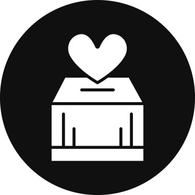 hediye kutusu simgesi, vektör illüstrasyonu