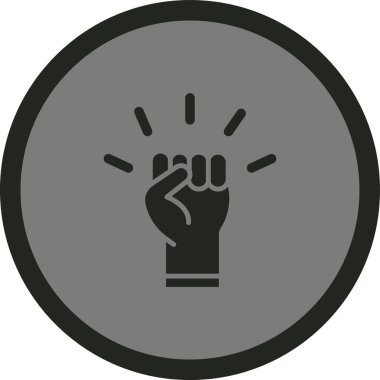 Yumruk simgesinin vektör çizimi