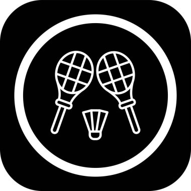 Modern tenis ikonunun vektör illüstrasyonu