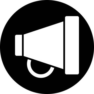 Hoparlör simgesinin vektör çizimi