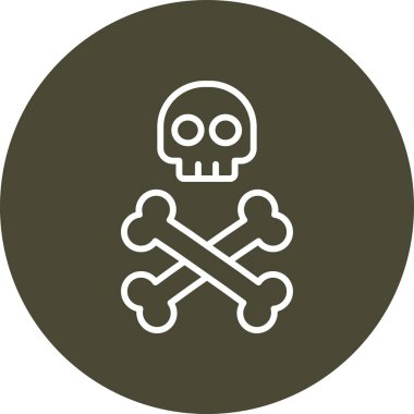 Kurukafa simgesi vektör illüstrasyonu