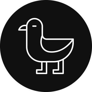 güvercin simgesi vektör illüstrasyonu