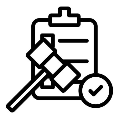 Kontrol listesi simgesi vektör illüstrasyonu