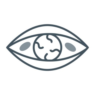 Göz simgesi vektör illüstrasyonu